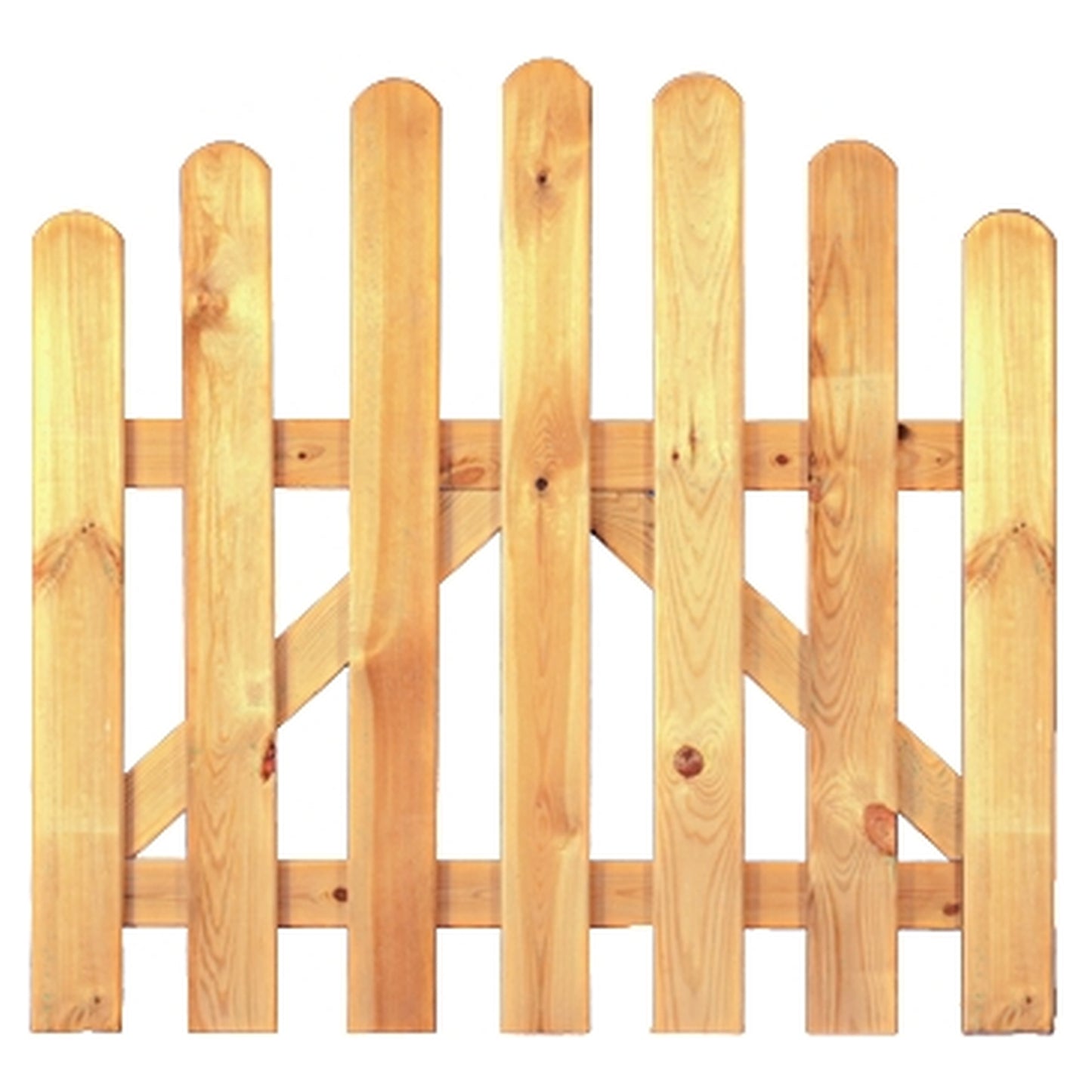 HEIKO-Gartentor Bogen 100 x 80/95 cm
Latten 20/90 mm, glatt, kdi grün
Riegel 25/70 mm, ohne Beschlag