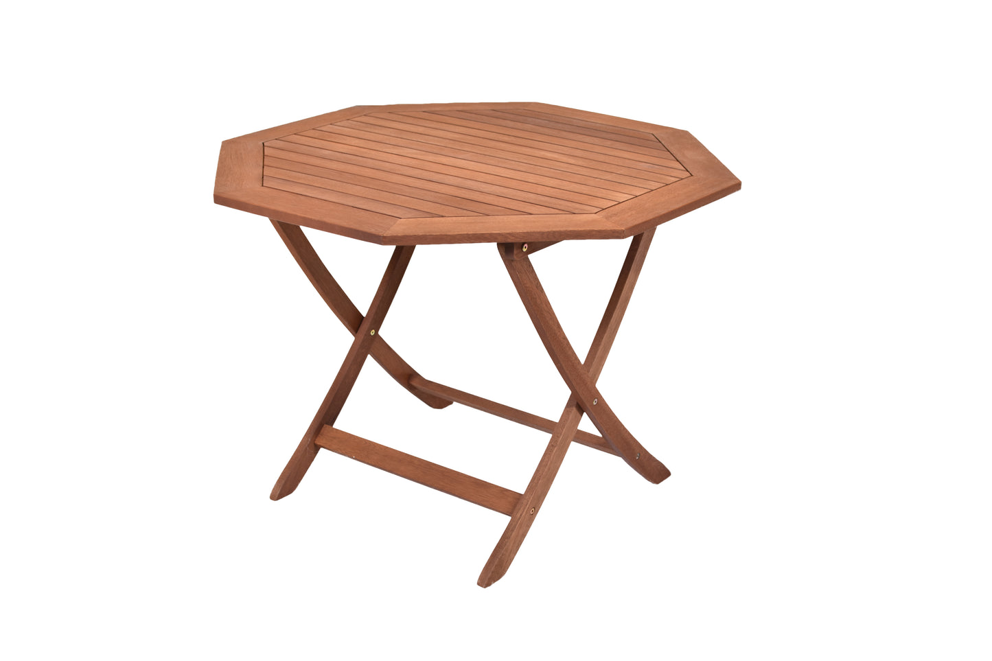 Klapptisch
achteckig, Ø 110 cm
Eukalyptusholz