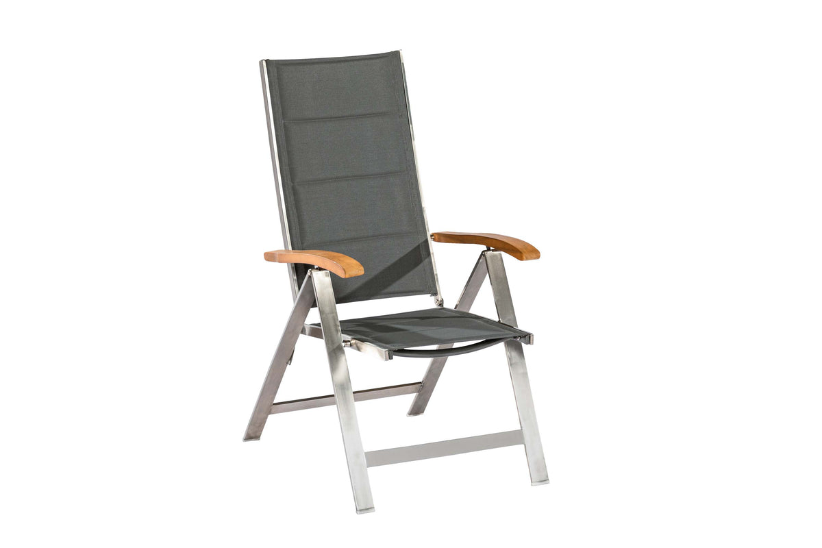 Ferrara Klappsessel
Edelstahl/Textil/Akazie