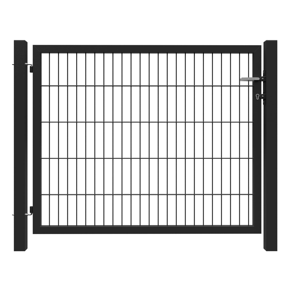 BASIC Einzeltor RAL 7016 anthrazit
1000 x 1000 mm, inkl. Pfosten,
Beschlägen und Zaunanschluß