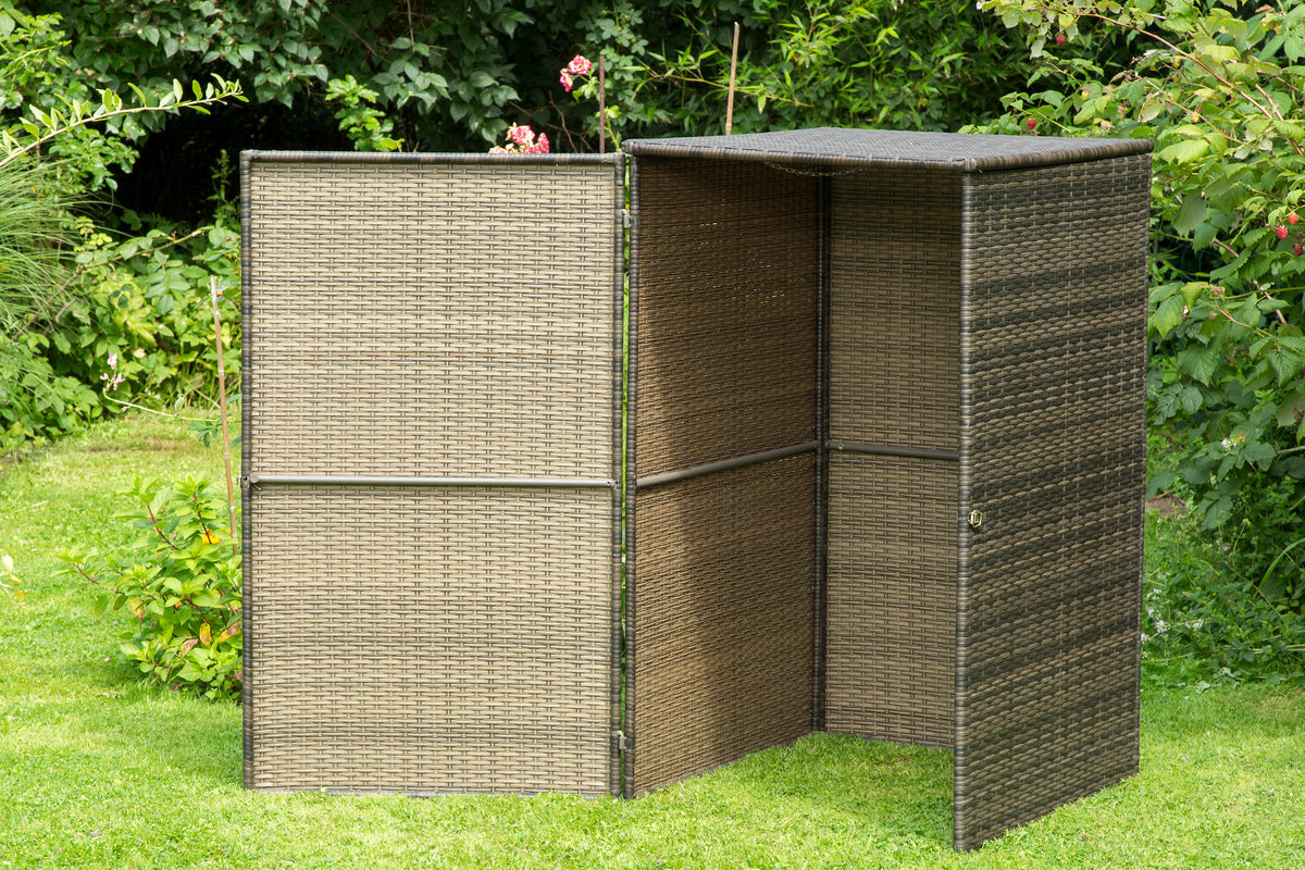 Mülltonnenabdeckung
64 x 64 x 109 cm, braun