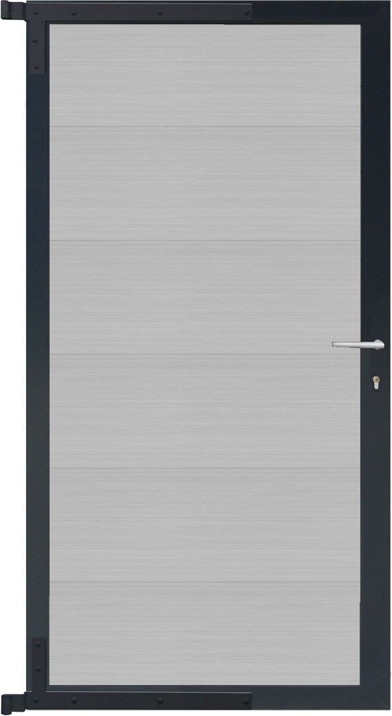 MAX-XL-Tor-Komplettset
90 x 173 cm, Füllung smoke white
Rahmen anthrazit