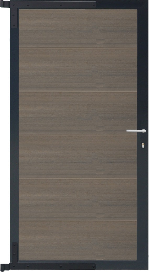 ELZE-Tor-Komplettset
90 x 173 cm, Füllung grau
Rahmen anthrazit