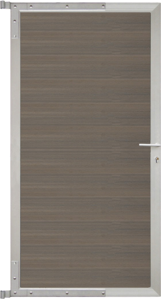 ELSKOP-Tor-Komplettset
90 x 173 cm, Füllung grau
Rahmen silber