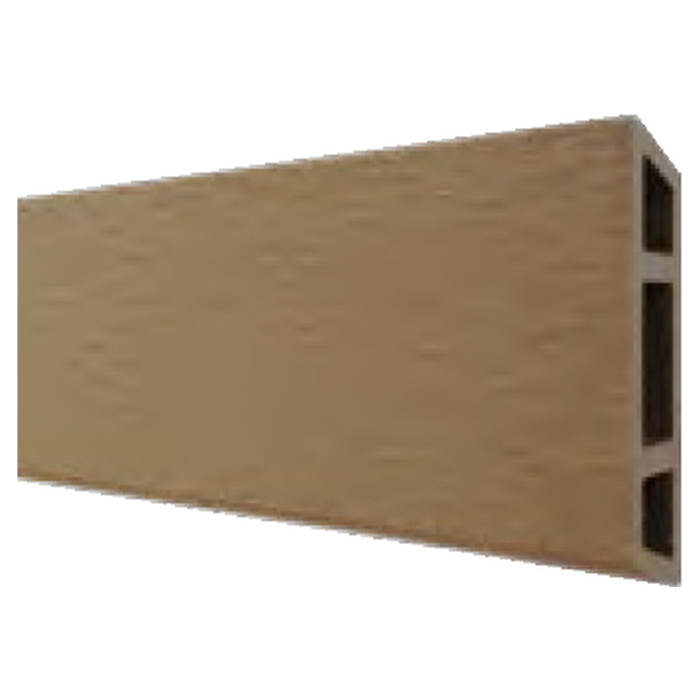 HANÖ-Serie KARAMEL 21 Lamellen 20 x 75/68 x 1793 mm BPC-Rhombus-Steckzaun