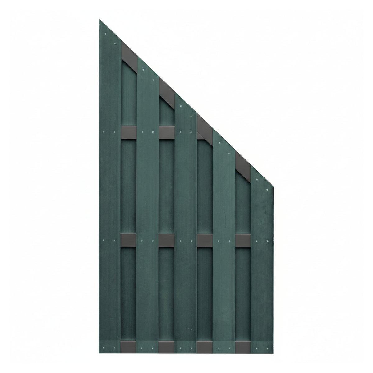 EMDEN-Serie Ecke ANTHRAZIT
90 x 180/90 cm, WPC-Bretterzaun
4 Querriegel ALU anthrazit