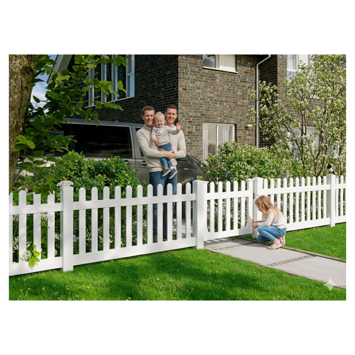 ALASKA-Serie Gartenzaun
Grundelement gerade Ausführung 180 x 80 cm
PVC weiß, kartonverpackt