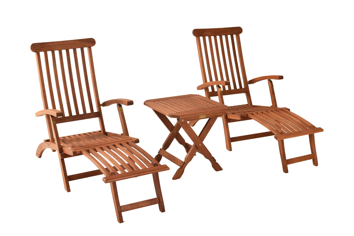 Deckchair Set 3tlg.
Eukalyptusholz
