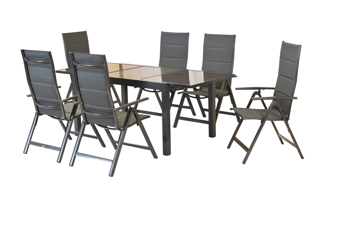 Taviano Set 7tlg.
Aluminium/Textil