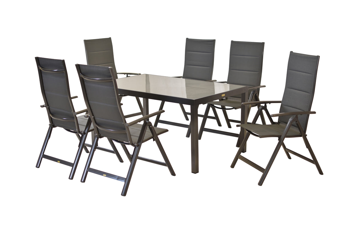 Taviano Set 7tlg.
Aluminium/Textil