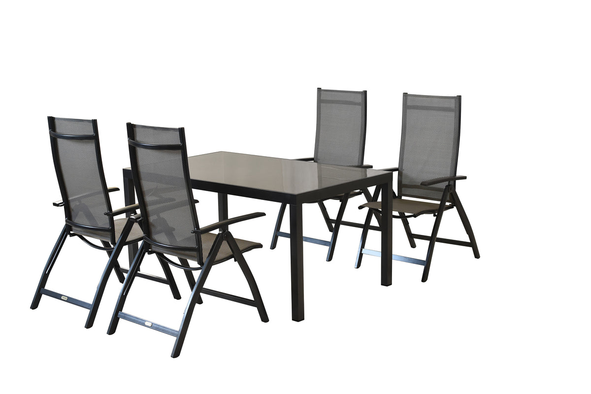 Vicenza Set 5tlg.
Aluminium/Textil
