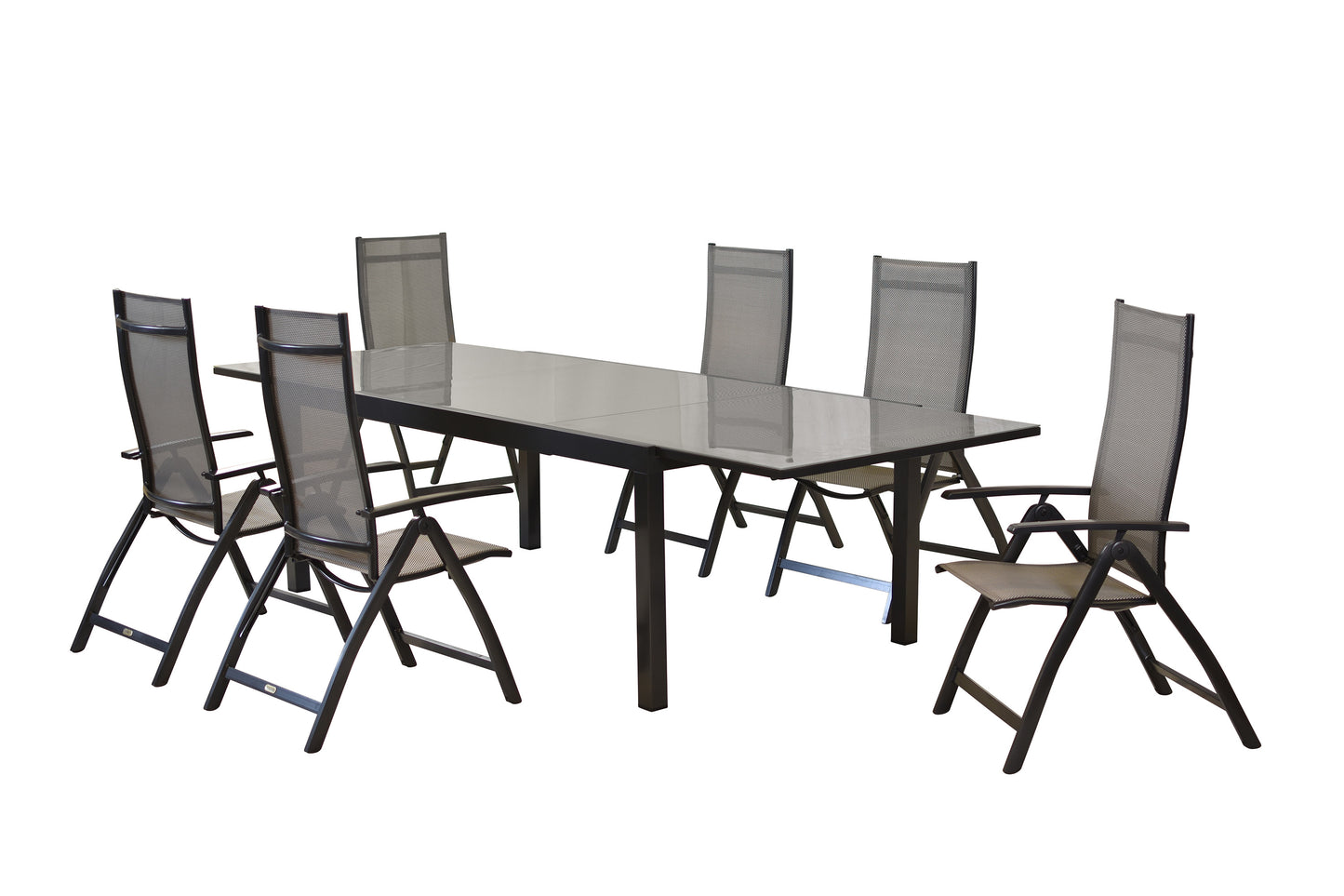 Vicenza Set 7tlg.
Aluminium/Textil
