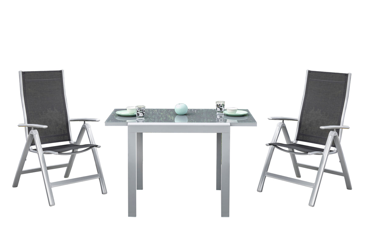 Carrara Set 3tlg.
Aluminium/Textil