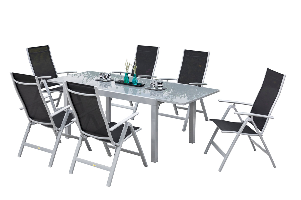 Carrara Set 7tlg.
Aluminium/Textil