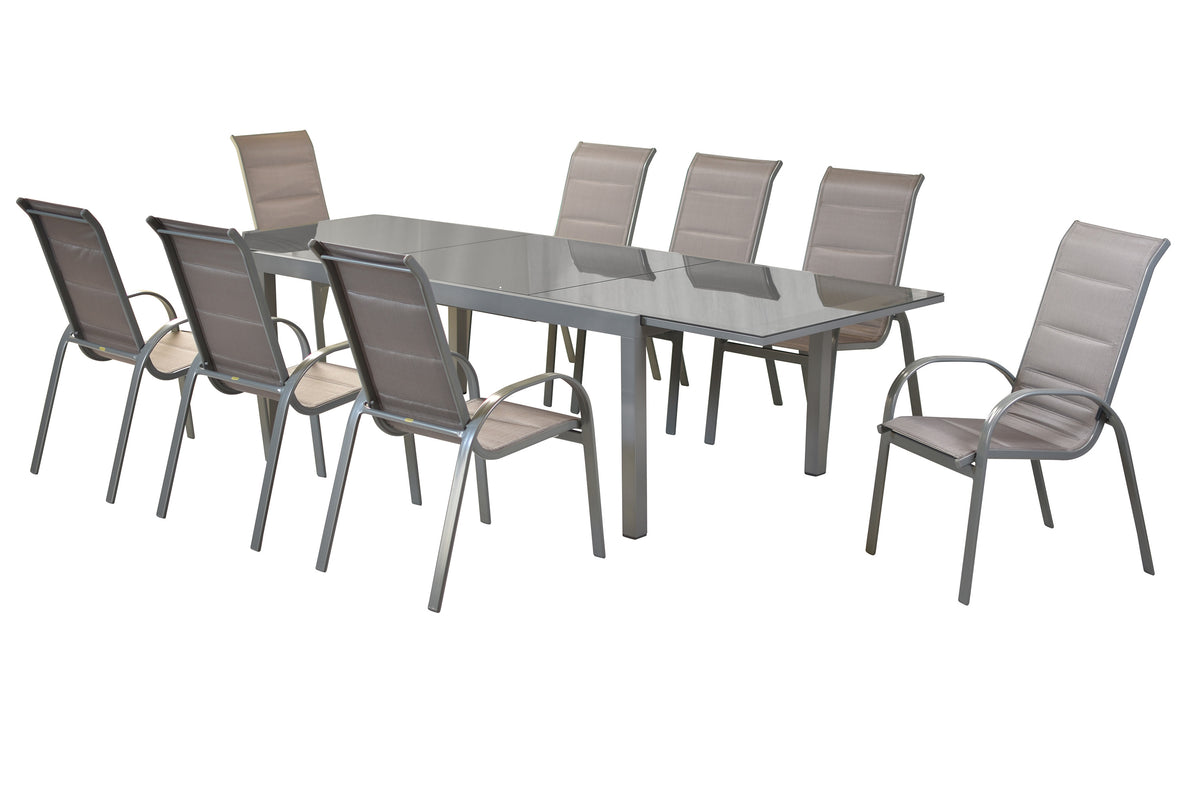 Amaro Set 9tlg., diamantbraun
Aluminium/Textil