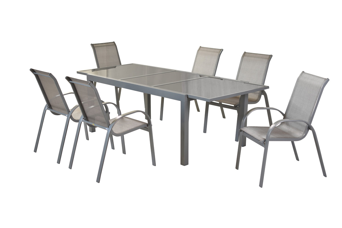 Amalfi Set 7tlg.
Alu/Textil