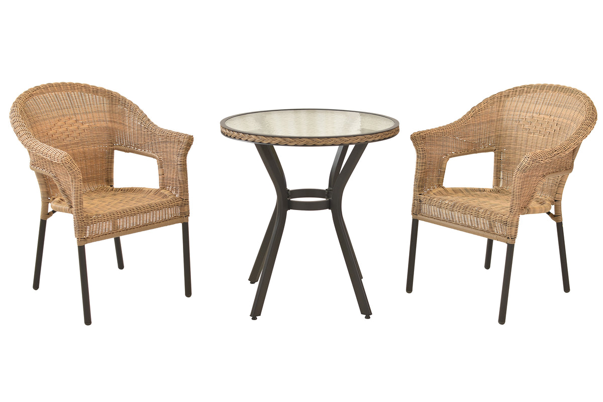 Ravenna Set 3tlg.
Aluminium/Kunststoffgeflecht