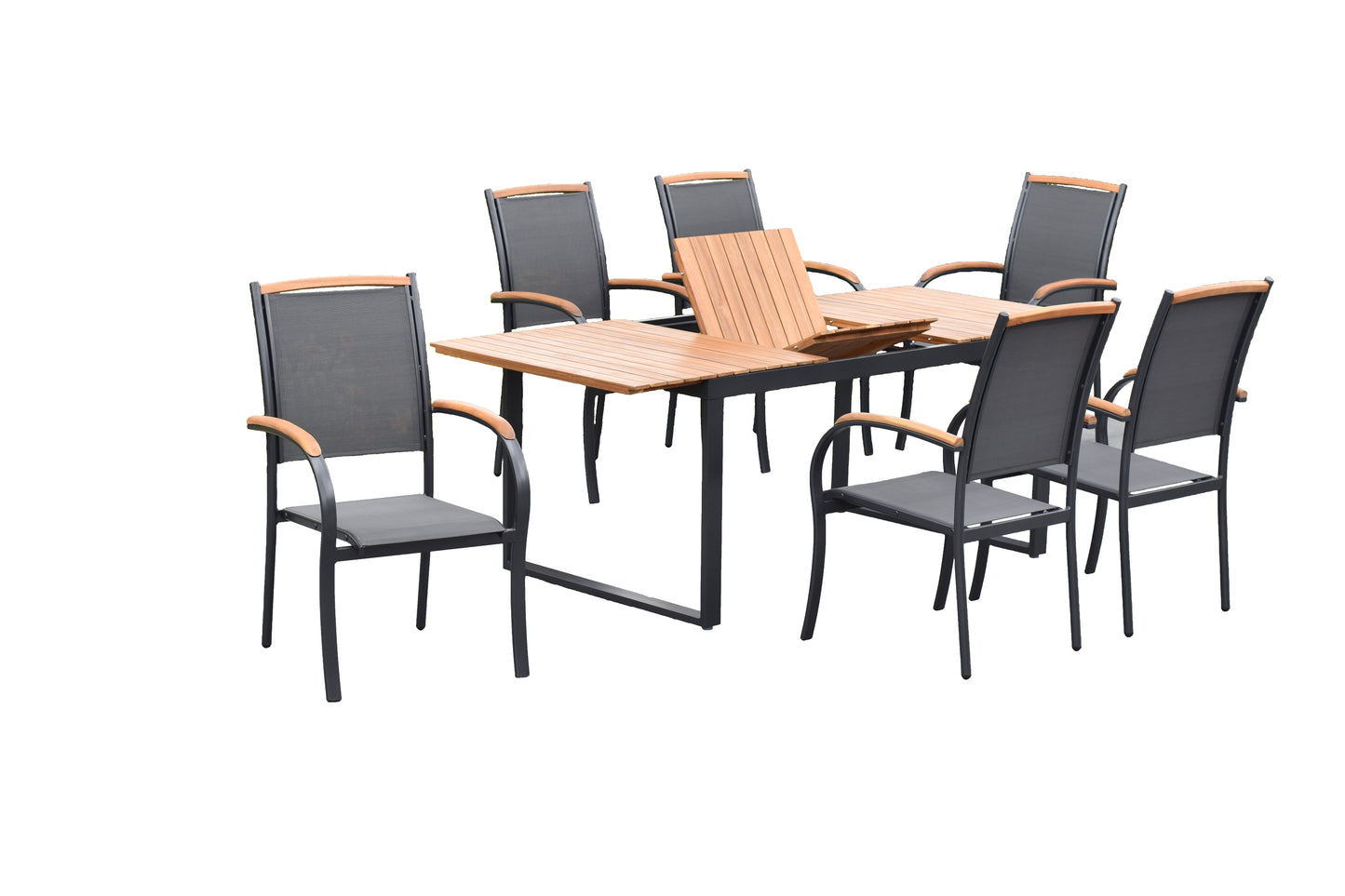 Siena Set 7tlg.
Aluminium/Akazie/Textil