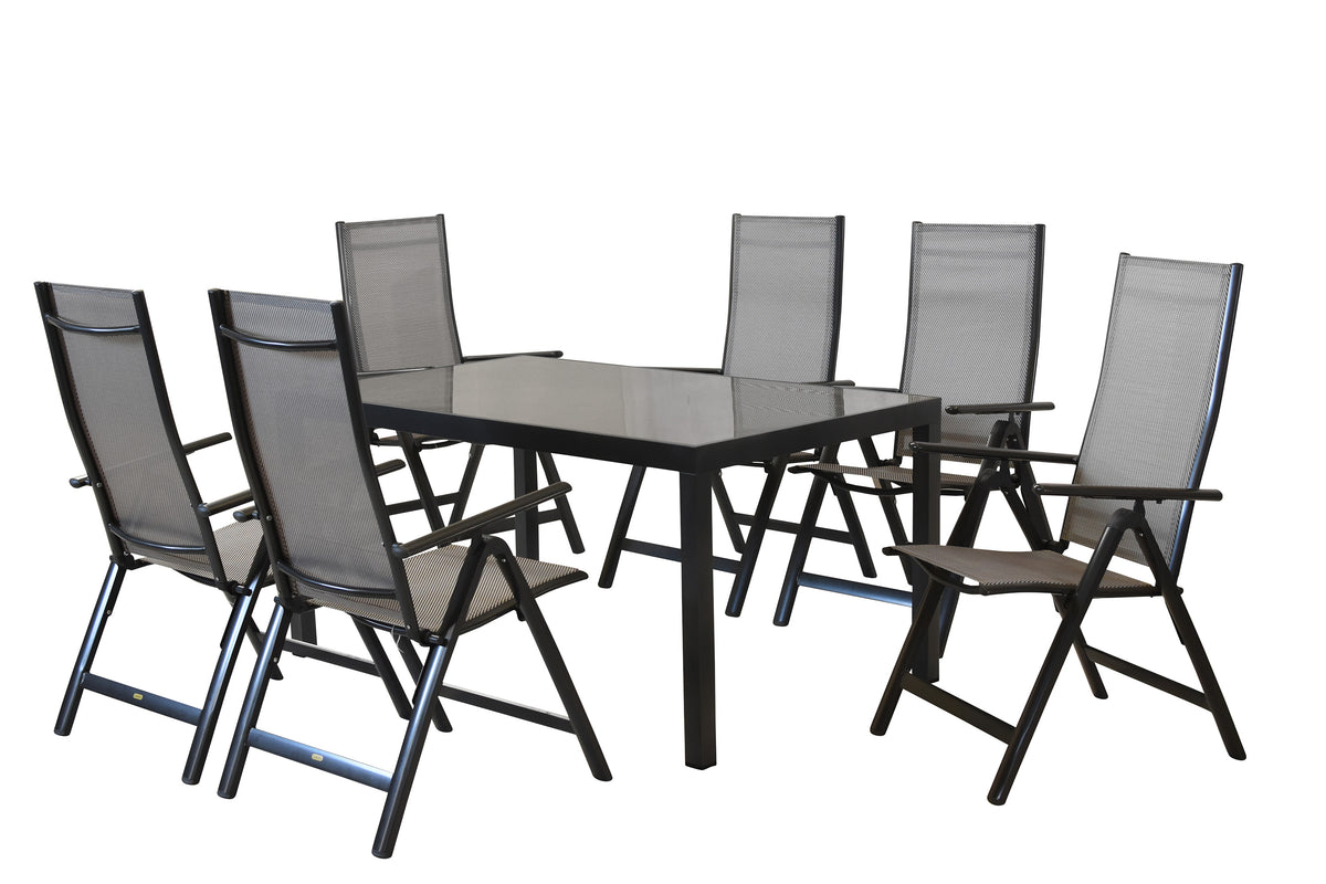 Carrara Set 7tlg.
Aluminium/Textil