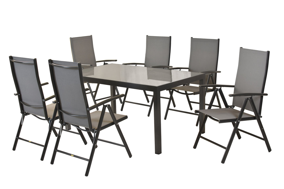 Amalfi Set 7tlg.
Aluminium/Textil