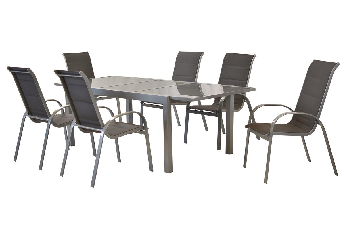 Amaro Set 7tlg., anthrazit
Aluminium/Textil