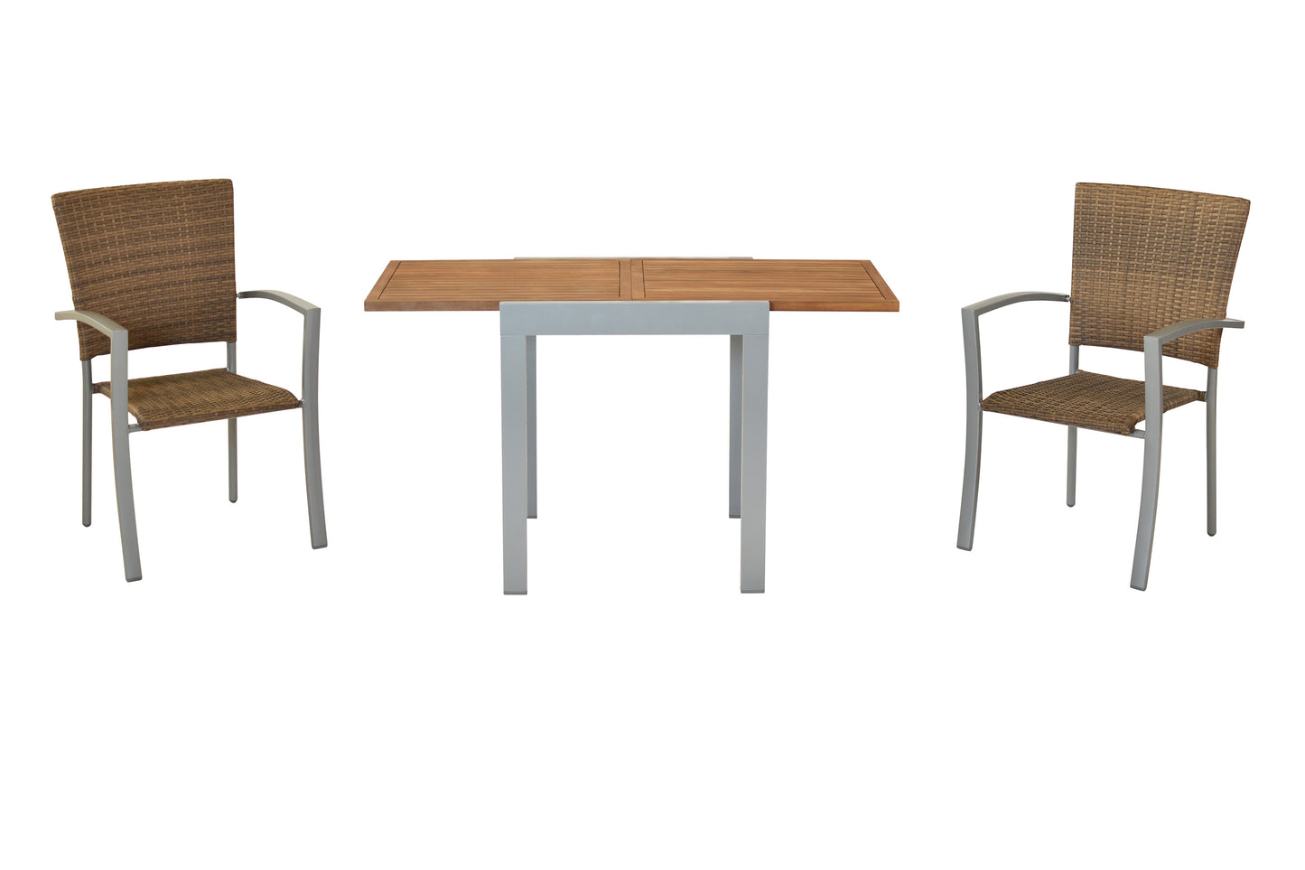 Savona Set 3tlg.
Aluminium/Kunststoffgeflecht