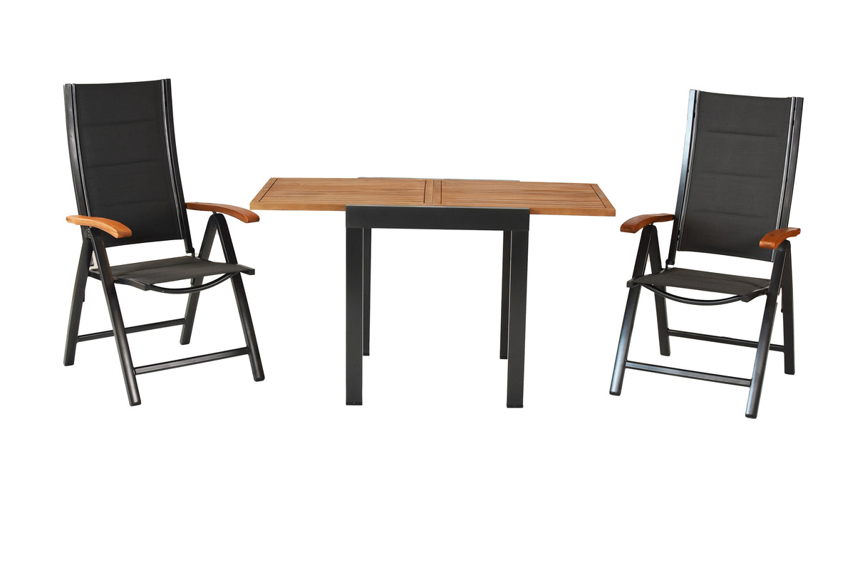 Paxos Set 3tlg.
Aluminium/Textil/Akazie