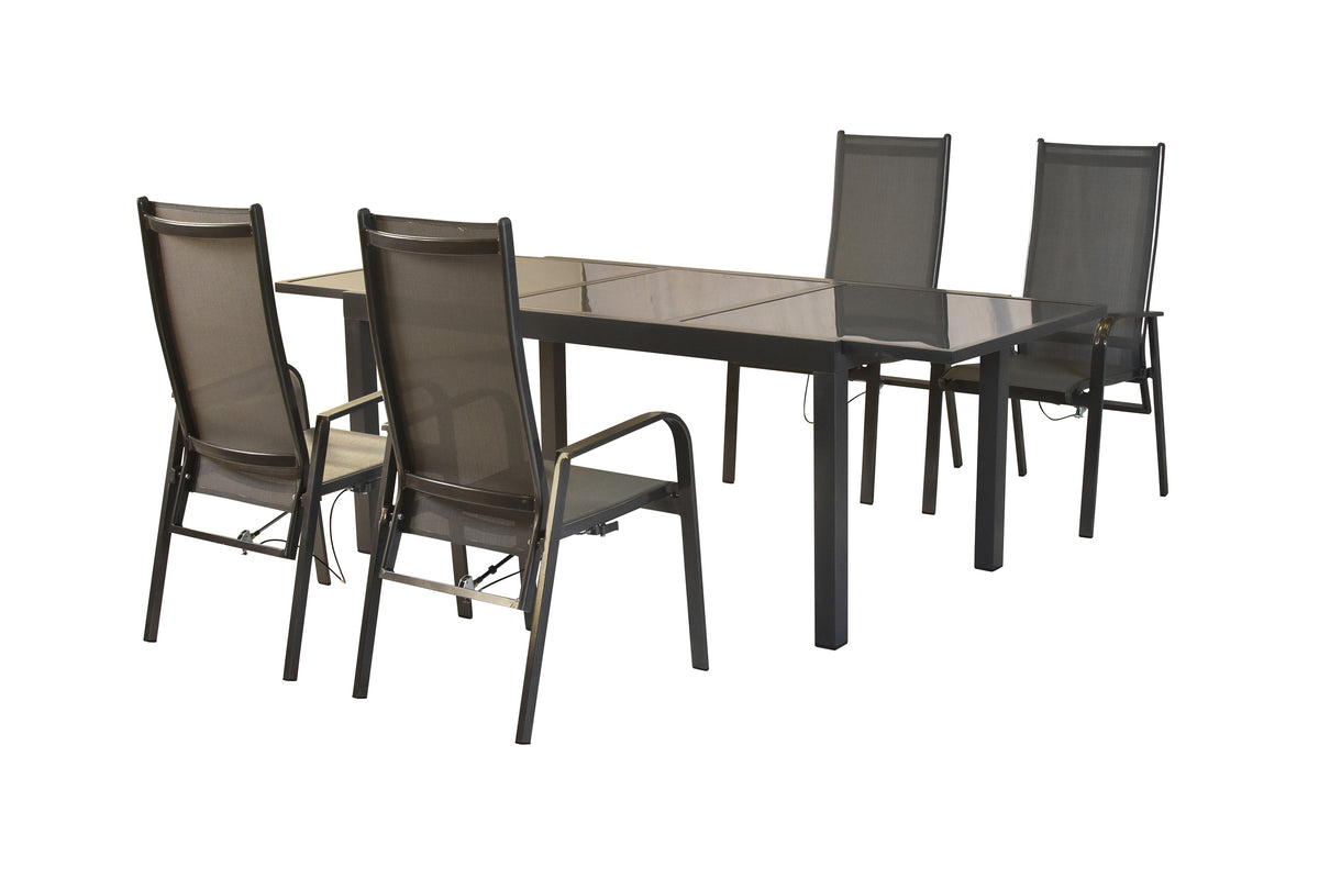 Alassio Set 5tlg.
Alu/Textil