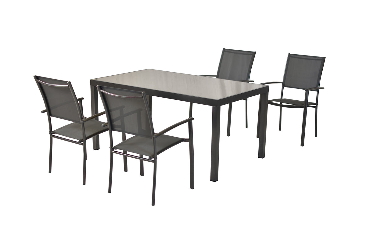 Milano Set 5tlg.
Alu/Textil