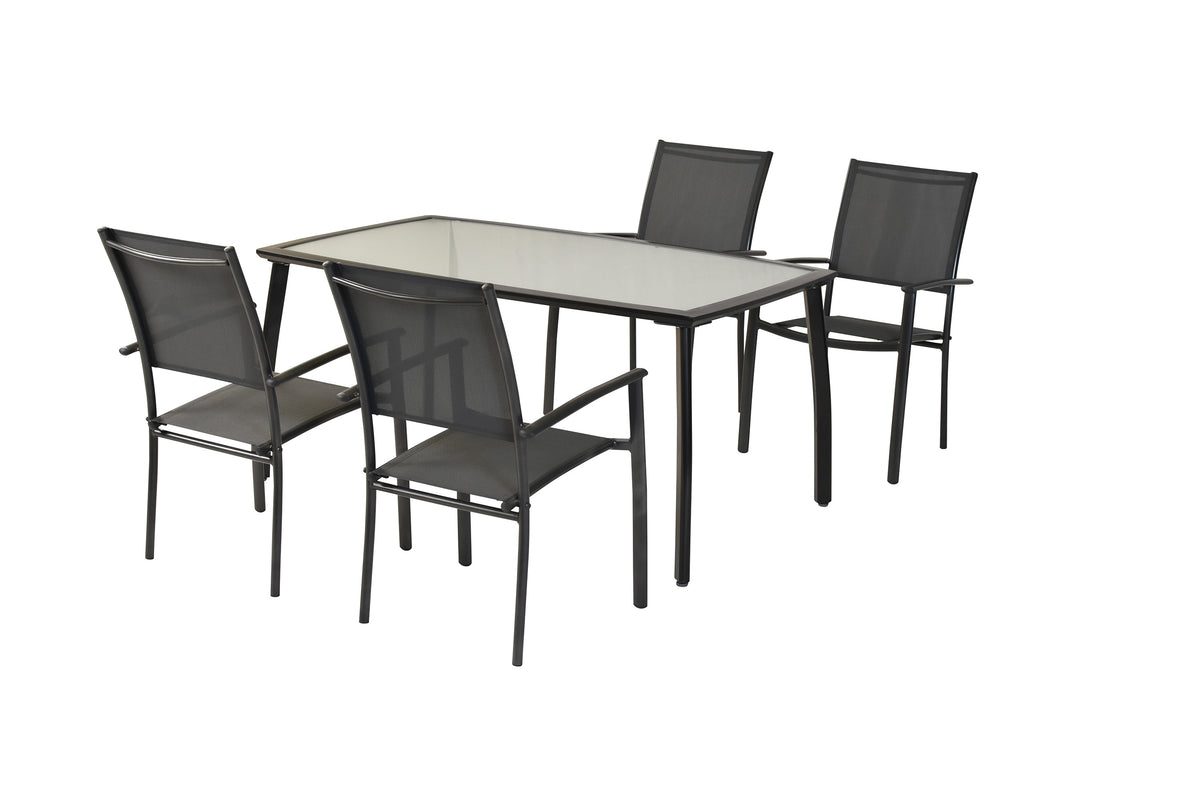 Milano Set 5tlg.
Alu/Textil