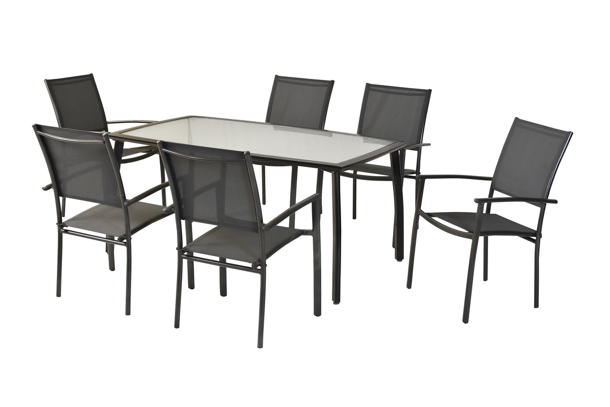 Milano Set 7tlg.
Alu/Textil