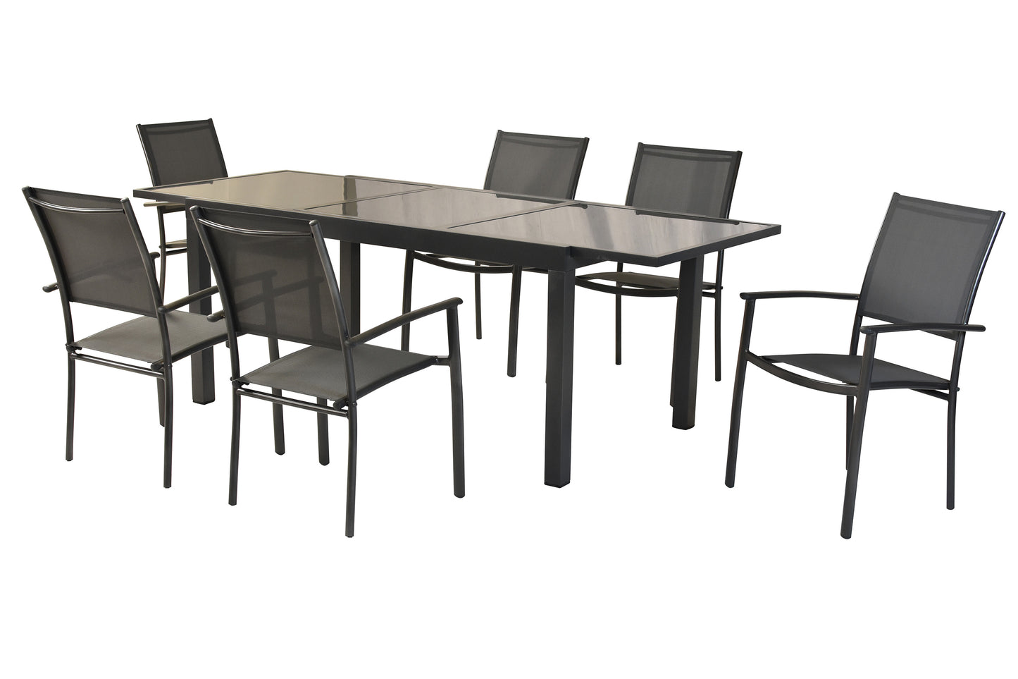 Milano Set 7tlg.
Alu/Textil