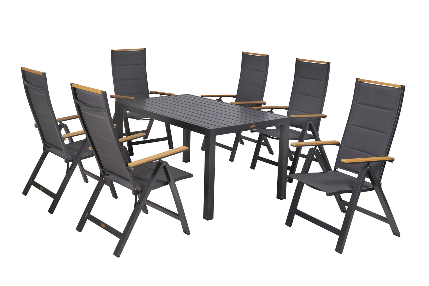 Verona Set 7tlg.
Aluminium/Textil/Polywood
