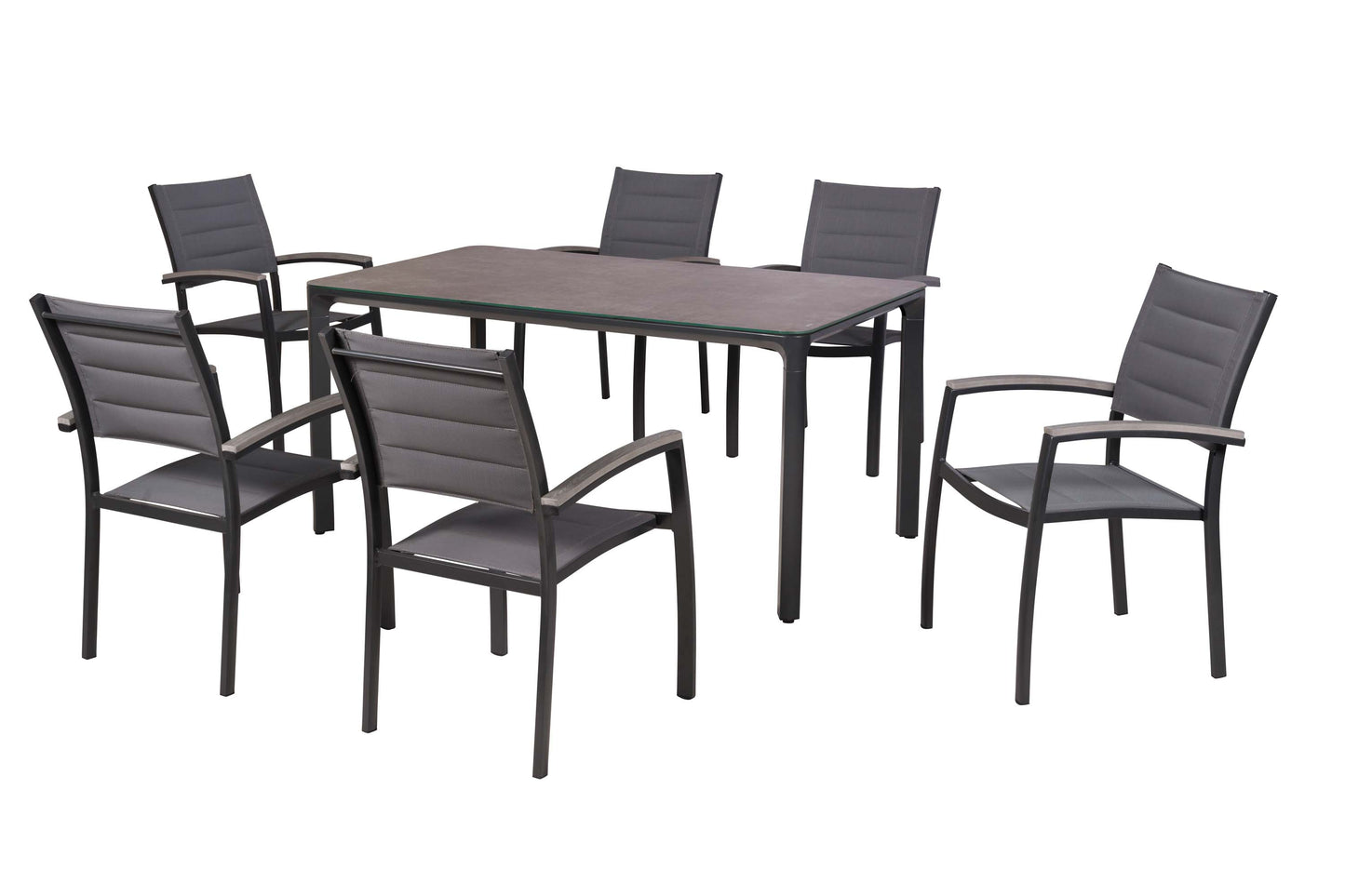 Pisa Set 7tlg., graphit
Aluminium/Textil