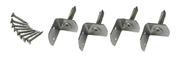 Schraublaschen (L-Winkel) Edelstahl V2A (Set 4 Stück)