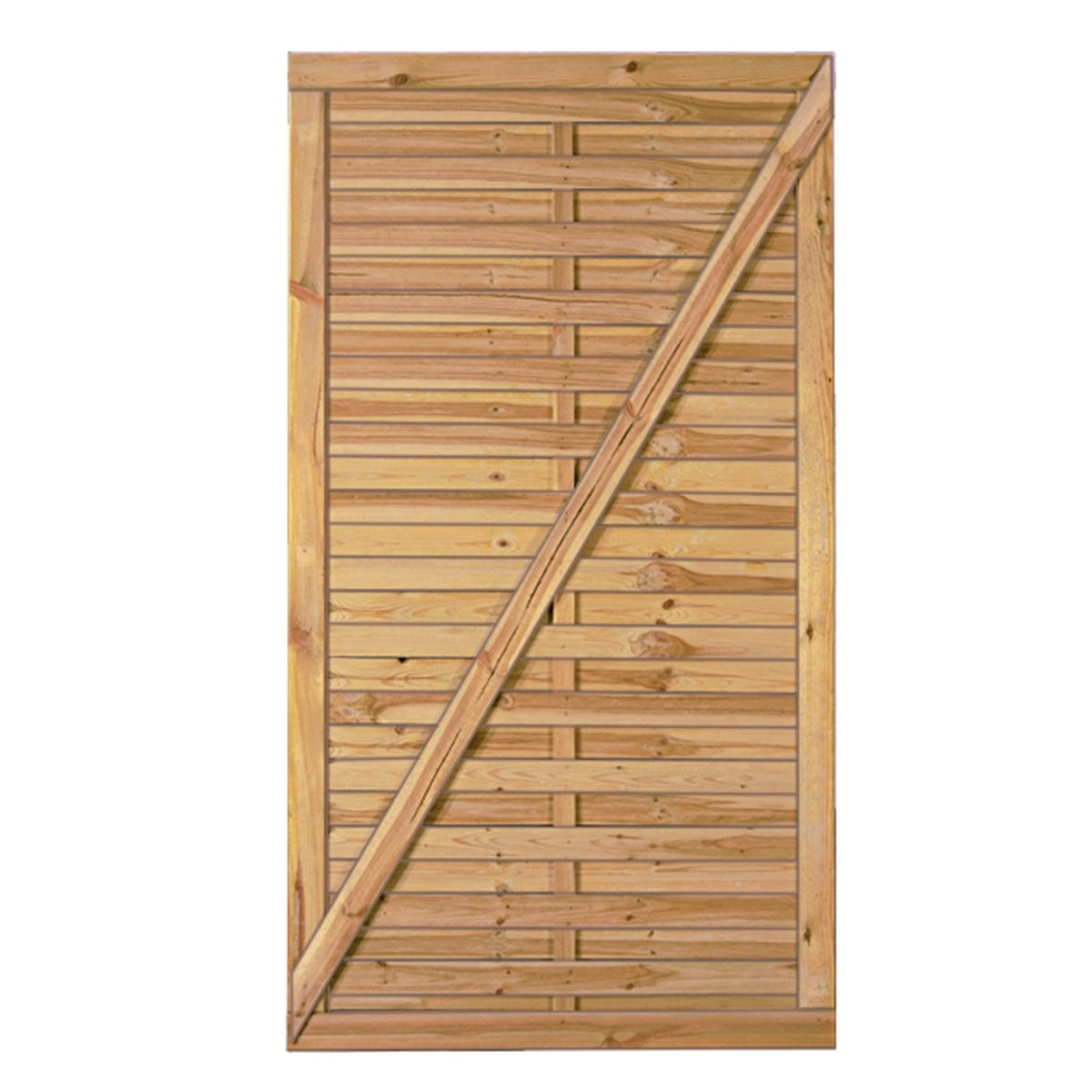 Tor für Lamellenzaun 100 x 180 cm
Rahmen 45/70 mm, ohne Beschlag
