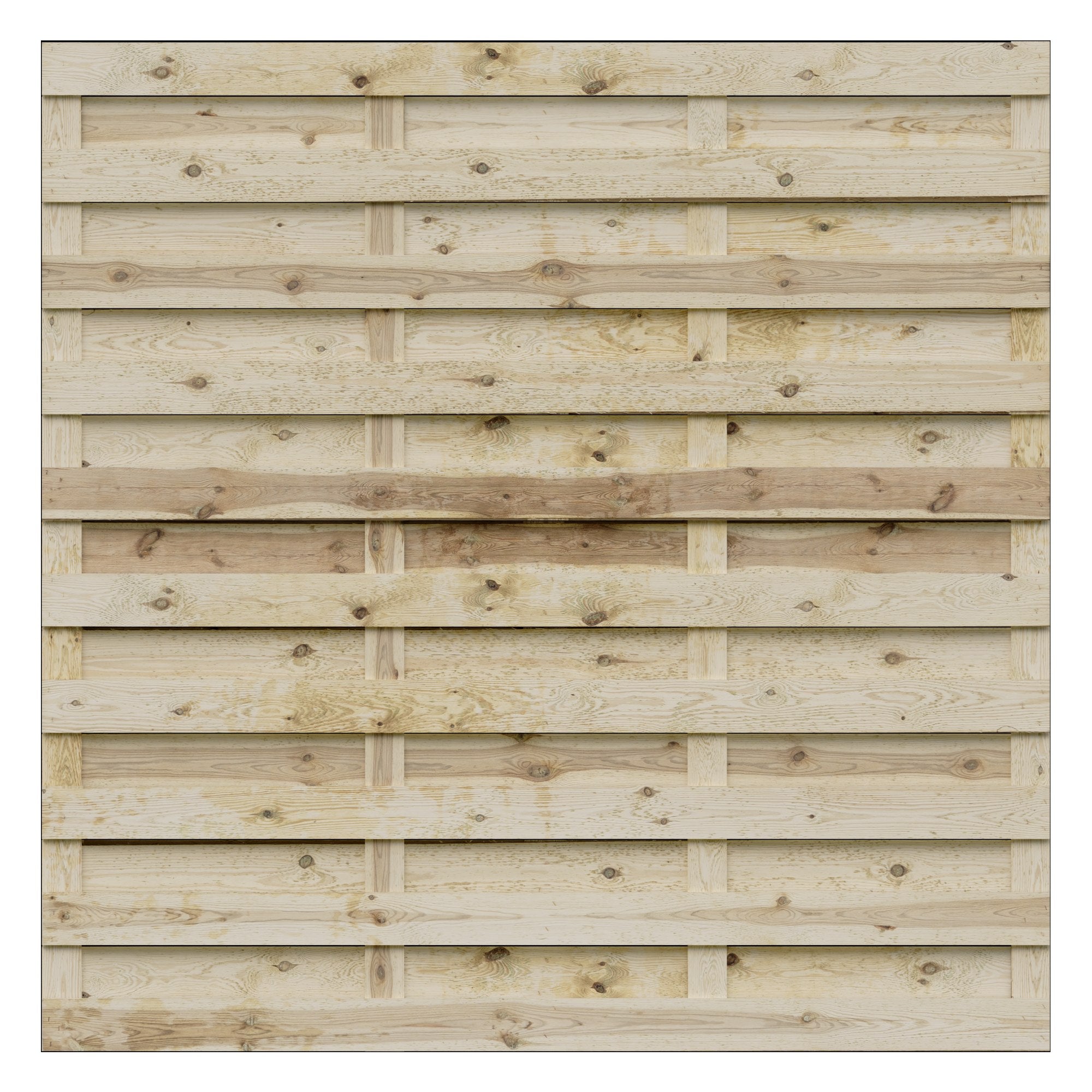 SKALÖ-Serie kdi-grün
180 x 180 cm, Bretter sägerau, ca. 10 x 100 mm
Riegel 15/70 mm, mit Baumkante