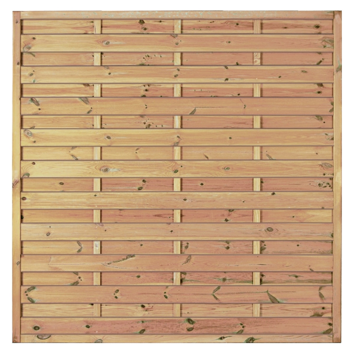 Maxi-Massiv-Zaun 180 x 180 cm
Rahmen 45/45 mm, kdi grün
Lamellen geriffelt & geschraubt