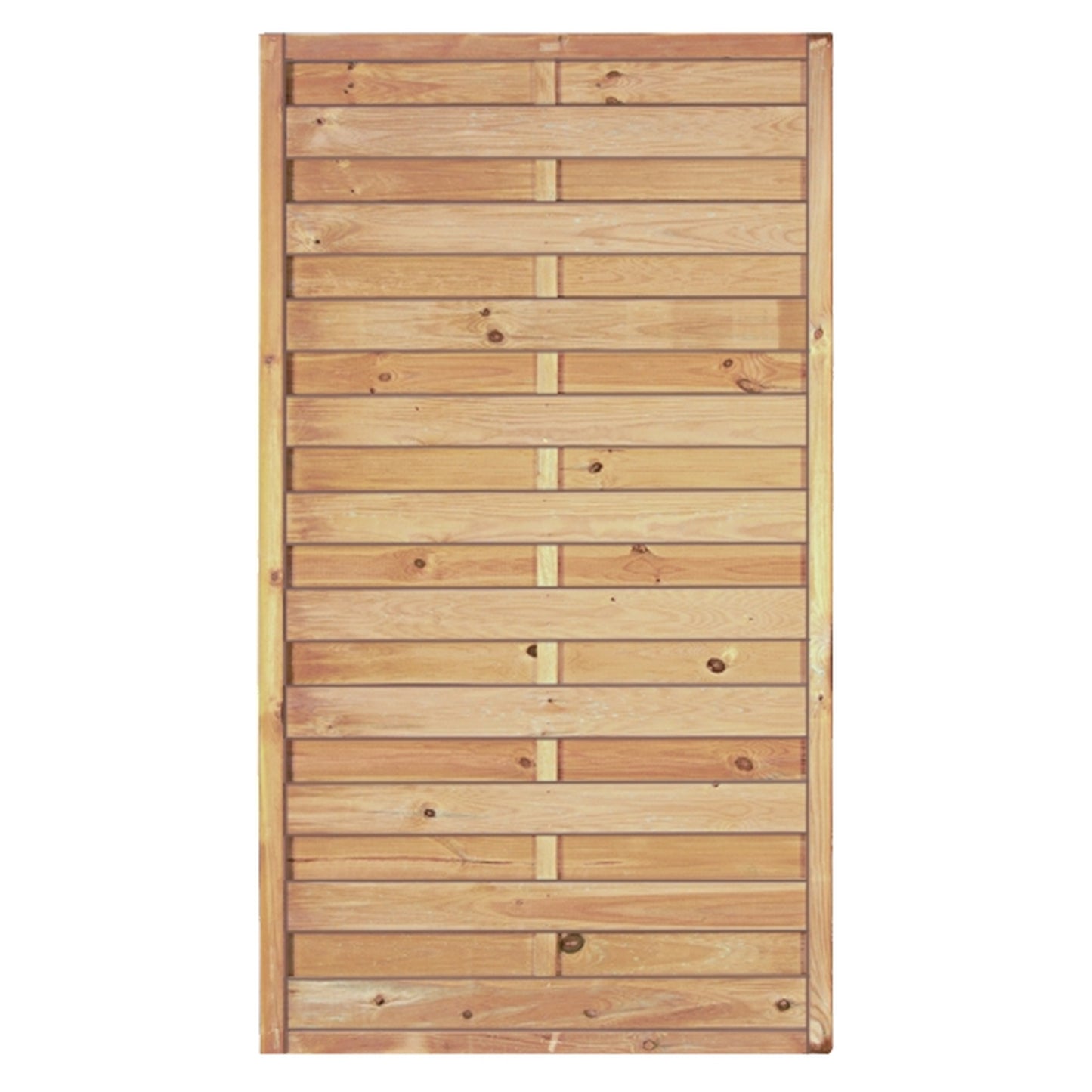 Maxi-Massiv-Zaun 100 x 180 cm
Rahmen 45/45 mm, kdi grün
Lamellen geriffelt & geschraubt