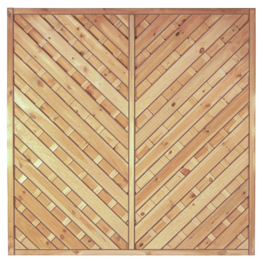 Maxi-Diagonal 1  180 x 180 cm
Rahmen 45/45 mm, kdi grün
Lamellen geriffelt & geschraubt