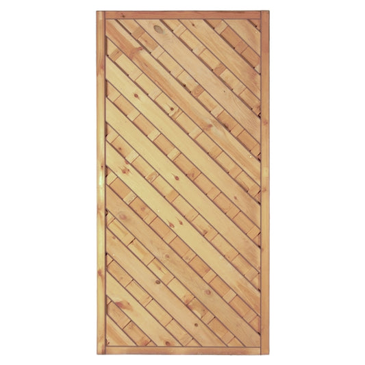 Maxi-Diagonal 1  90 x 180 cm
Rahmen 45/45 mm, kdi grün
Lamellen geriffelt & geschraubt