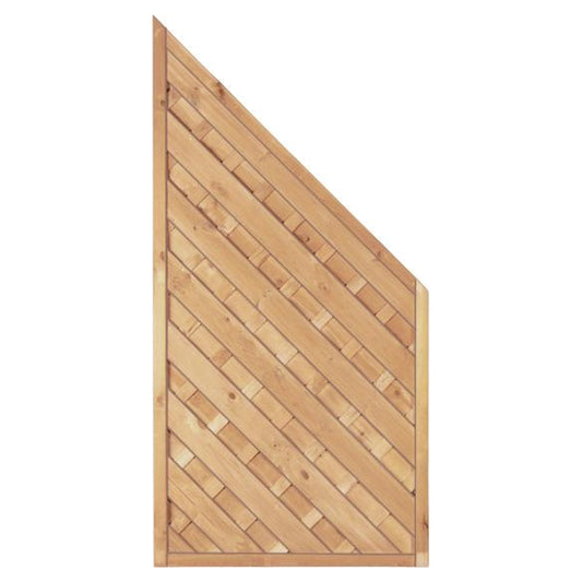 Maxi-Diagonal Ecke 90 x 180/90 cm
Rahmen 45/45 mm, kdi grün
Lamellen geriffelt & geschraubt