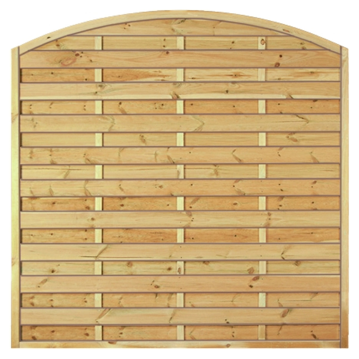 Maxi-Bogen  180 x 180/160 cm
Rahmen 45/45 mm, kdi grün
Lamellen geriffelt & geschraubt