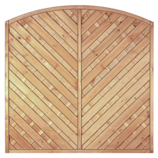 Maxi-Diagonal-Bogen 180 x 180/160 cm
Rahmen 45/45 mm, kdi grün
Lamellen geriffelt & geschraubt