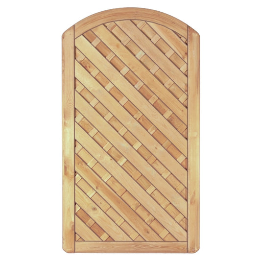 Maxi-Diagonal Bogen Tor 100 x 180/160 cm
Rahmen 45/90 mm, ohne Beschlag, kdi grün
Lamellen geriffelt & geschraubt