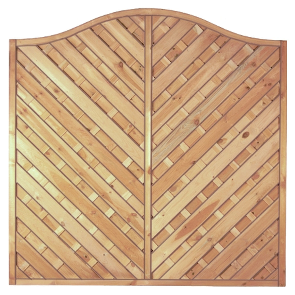Maxi-Diagonal-Krone 180 x 180/160 cm
Rahmen 45/45 mm, kdi grün
Lamellen geriffelt & geschraubt