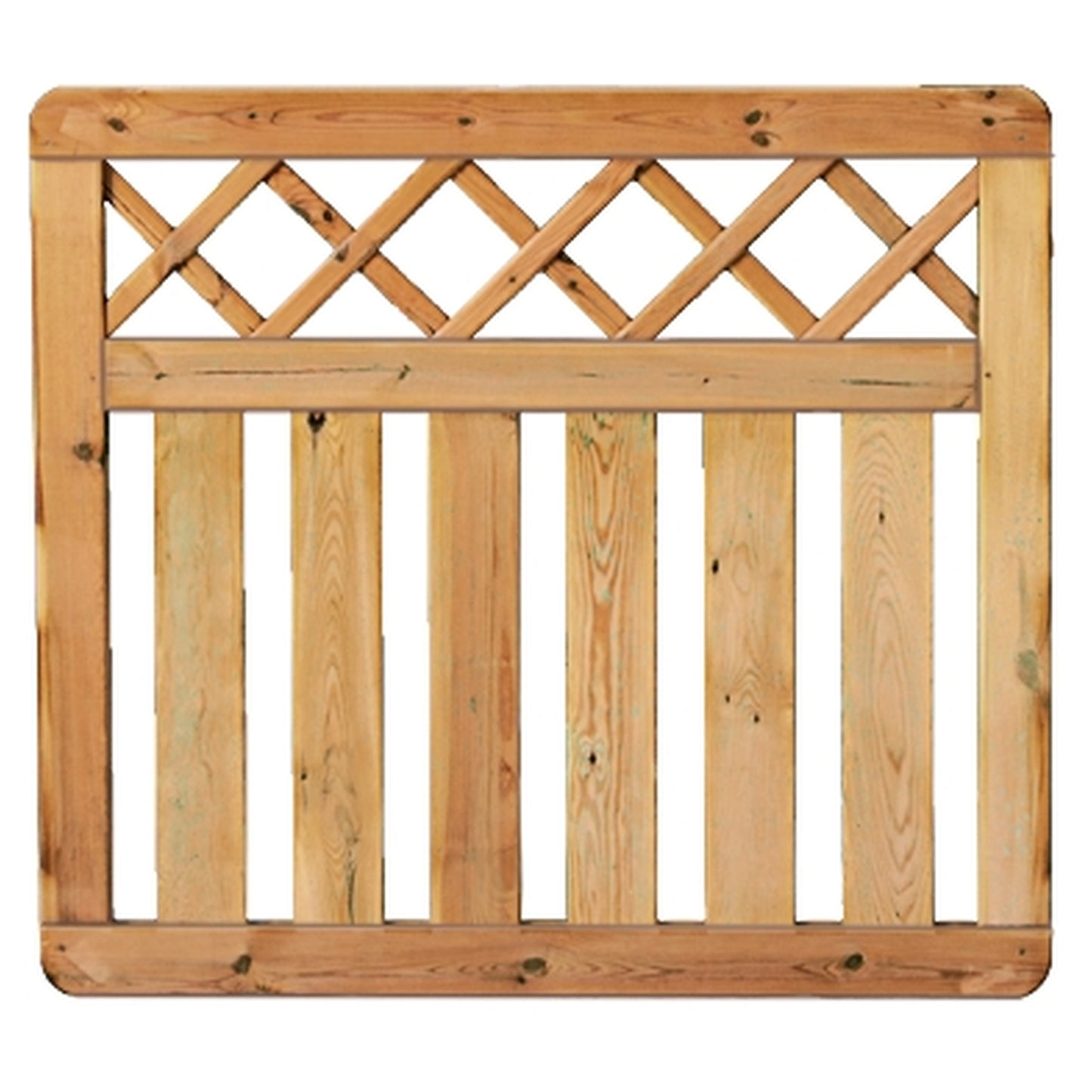 KAMPEN-Serie Senkrecht Ranki 100 x 90 cm
Rahmen 45/70 mm, kdi grün
Latten 16/90 mm, glatt