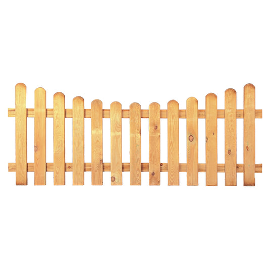 HEIKO-Gartenzaun Tiefbogen 200 x 80/65cm
Latten 20/90 mm, glatt, kdi grün
Riegel 25/70 mm
