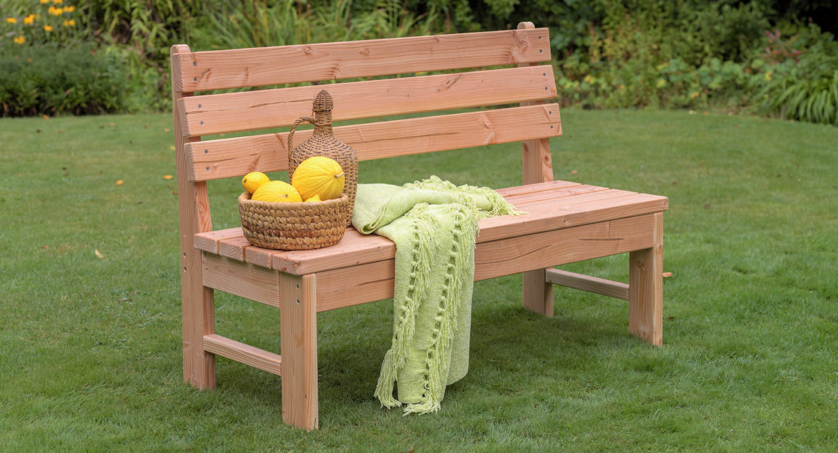 Gartenbank 200x90x55cm (BxHxT) DGL