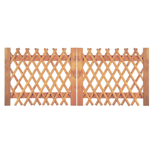 Jägerzaun Doppeltor 300 x 120 cm
Latten 55 mm, kdi braun
ohne Beschlag, ohne Pfosten